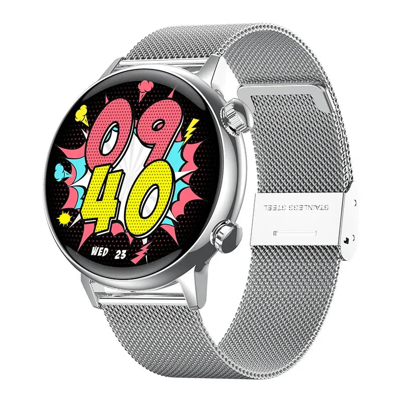 Best Gifts Luxury AMOLED Smart Watch Women HK39 Fitness Tracker Sports Waterproof NFC Payment BT Call Fashion Smart Watches - Tidesmit