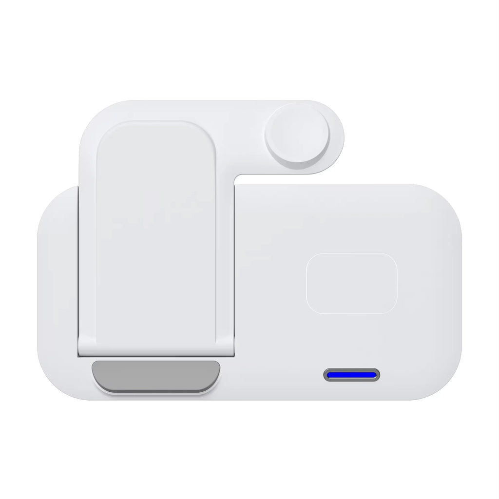 2025 Multifunction Foldable Wireless Charger 15W 3 in 1 Fast Portable Charging Station for Mobile Phone/earphone/watch Tidesmit