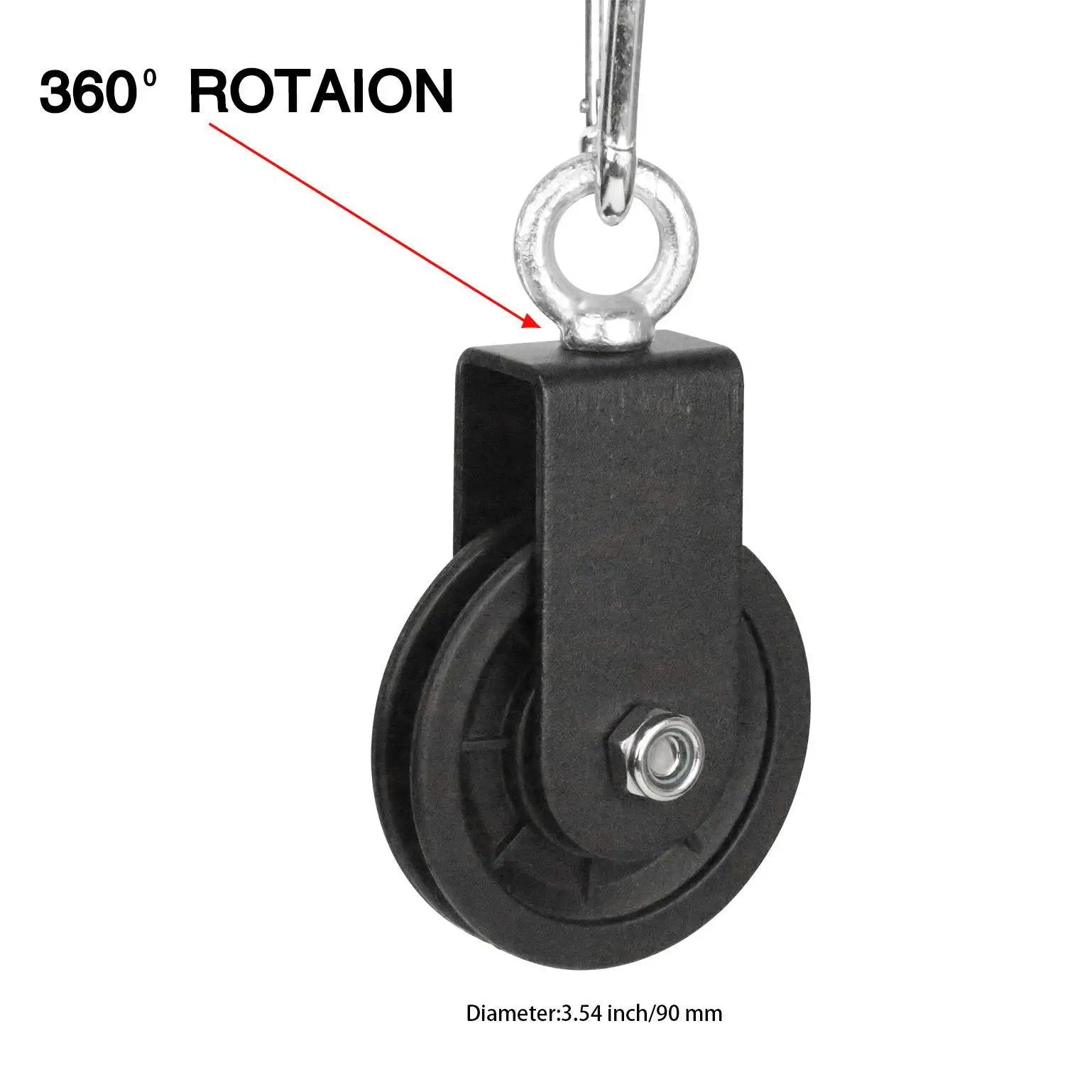 Hot Selling 360 Rotation Fitness Pulley Wholesale Cable Pulley System for Home Gym Triceps Workout Pilates Accessories Tidesmit