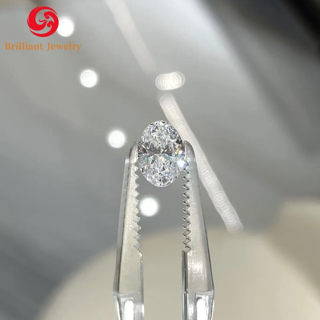 IGI GIA Certificate Oval 0.5ct 1ct 1.5ct 2ct 3ct 4ct 5ct 6ct Wholesale Lab Created Diamond HPHT CVD Lab Grown Diamond