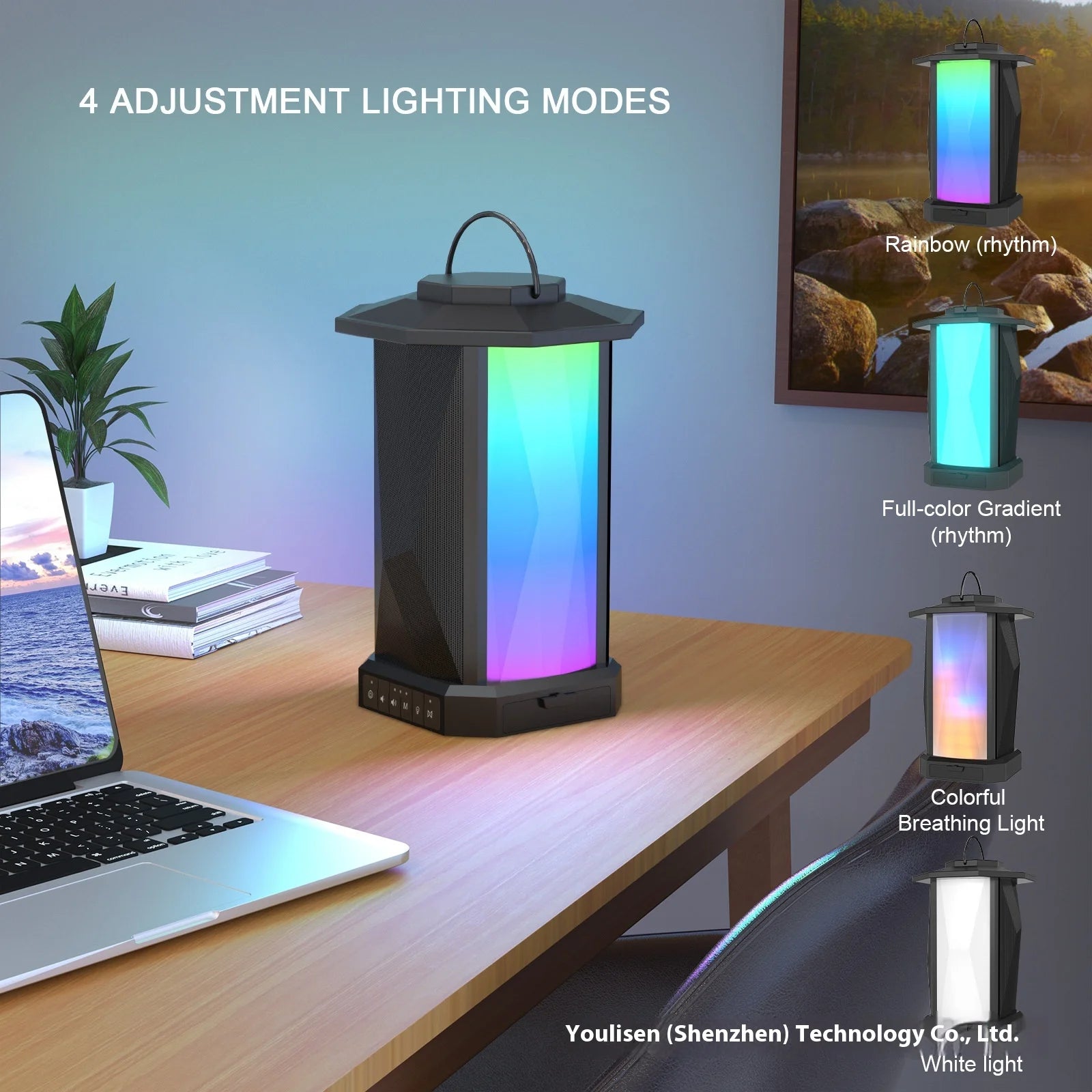 X12 RGB Luminous for Bluetooth Speaker 50W High Power Dual Bass Portable Outdoor Colorful Card DC Power" My Store