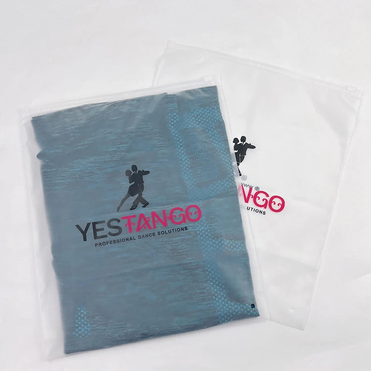 Rapid Production Custom Printing Resealable Frosted PE Plastic Bag Clothing Packaging Frosted Slider Zipper Bag With Your Logo