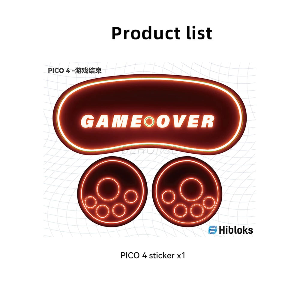 VR Headset Controller Skin Sticker Decal Protective Film Dustproof Scratchproof Stickers VR Accessories for Pico Neo 4 option 6 Tidesmit