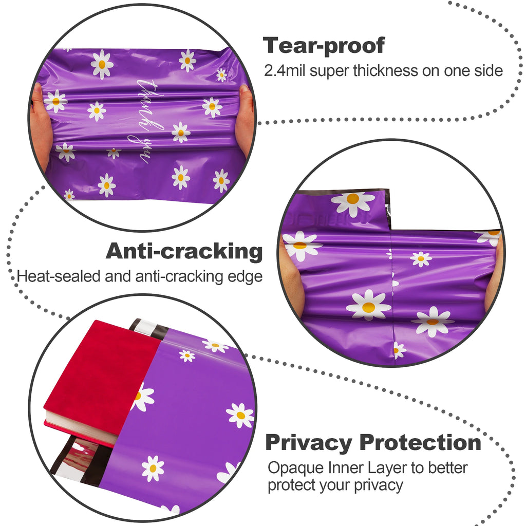 Waterproof and Tear-Resistant Shipping Bags for Clothing, Cute Mailing Envelopes with Self-Seal Printed Packaging Bags