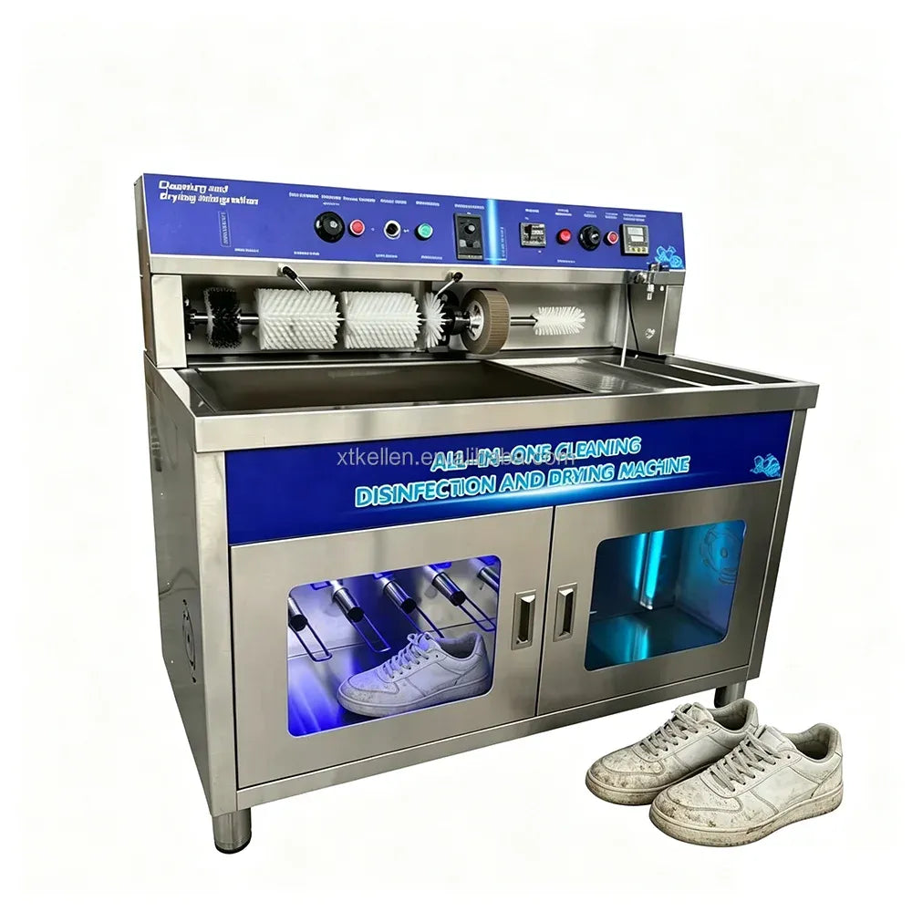 Commercial Fully Automatic Shoe Washing Dryer Machine Stainless Steel