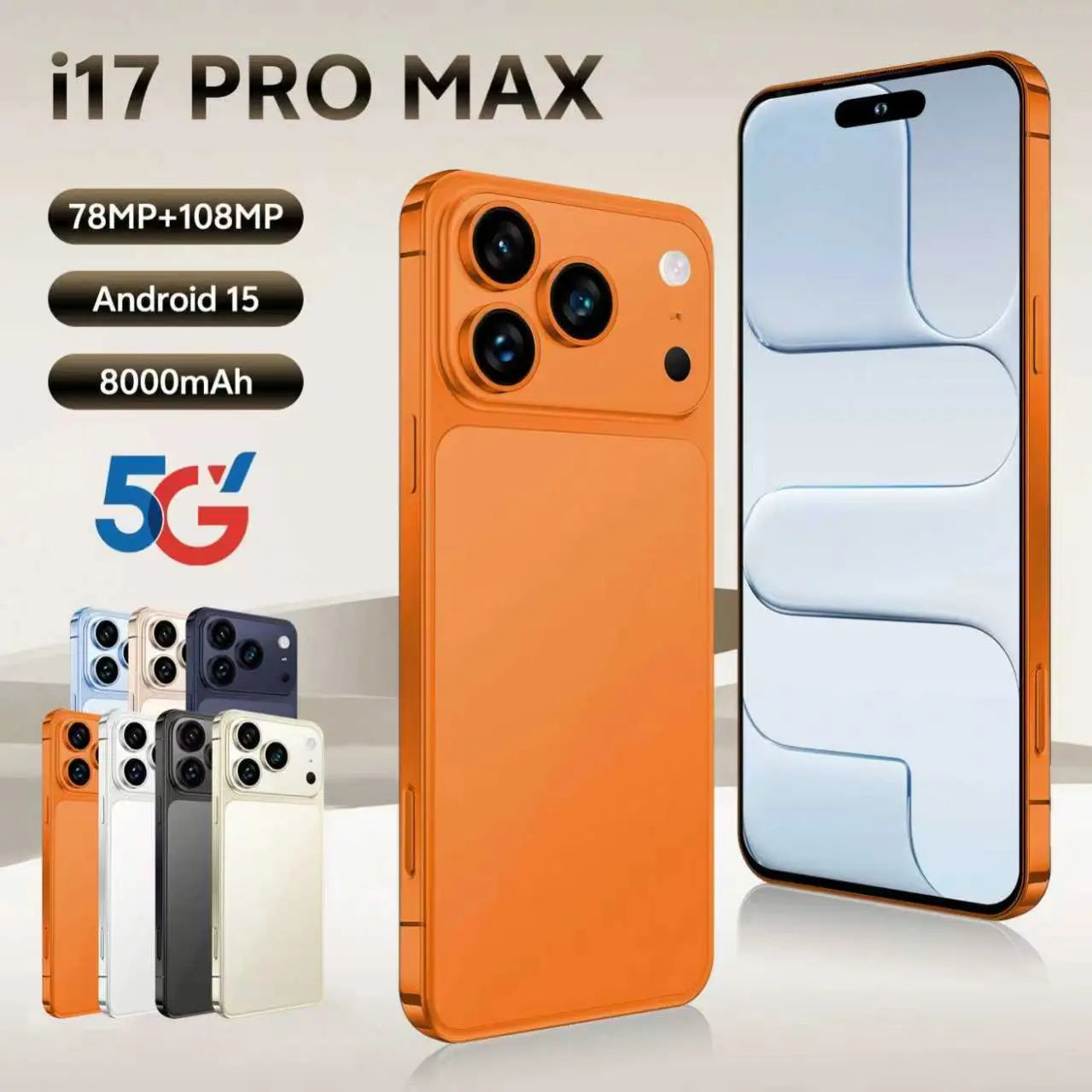 Tidesmit S26 Ultra smartphone featuring 16GB RAM 1TB storage and 4K screen for high-performance 5G mobile connectivity