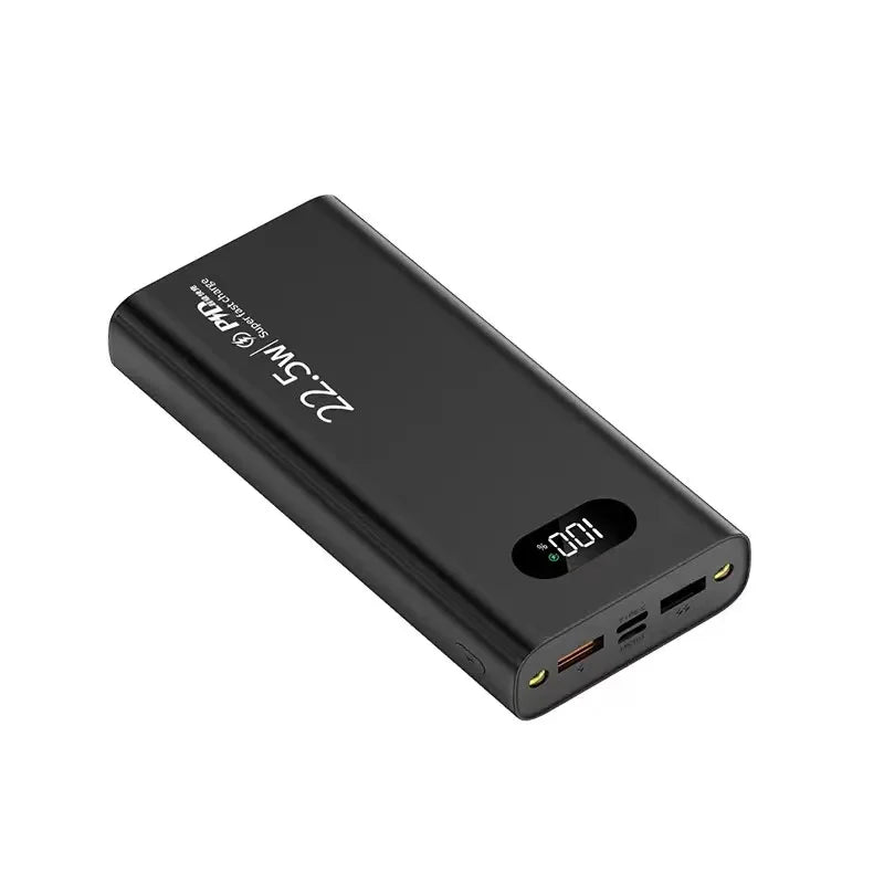 Power bank charger-PD22.5W Super Fast Charger Battery Charger With LED Flashlight Aluminium Alloy High Capacity Power Bank 10000mAh Tidesmit