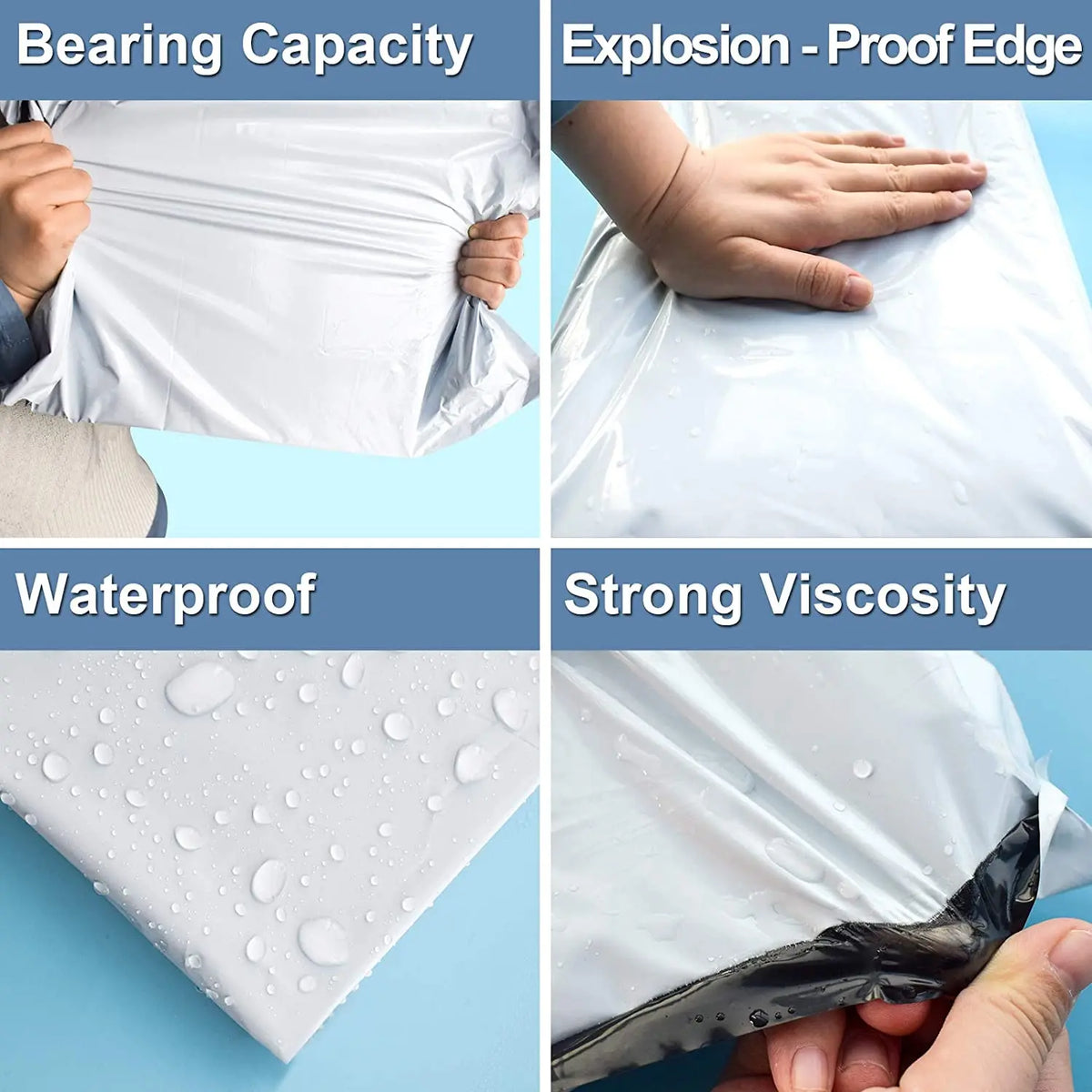 GDCX Polymailer With Handle Poly Mailers With Design Logo Plastic Mailers for Clothing Small Polybags Poly Mailer Bag