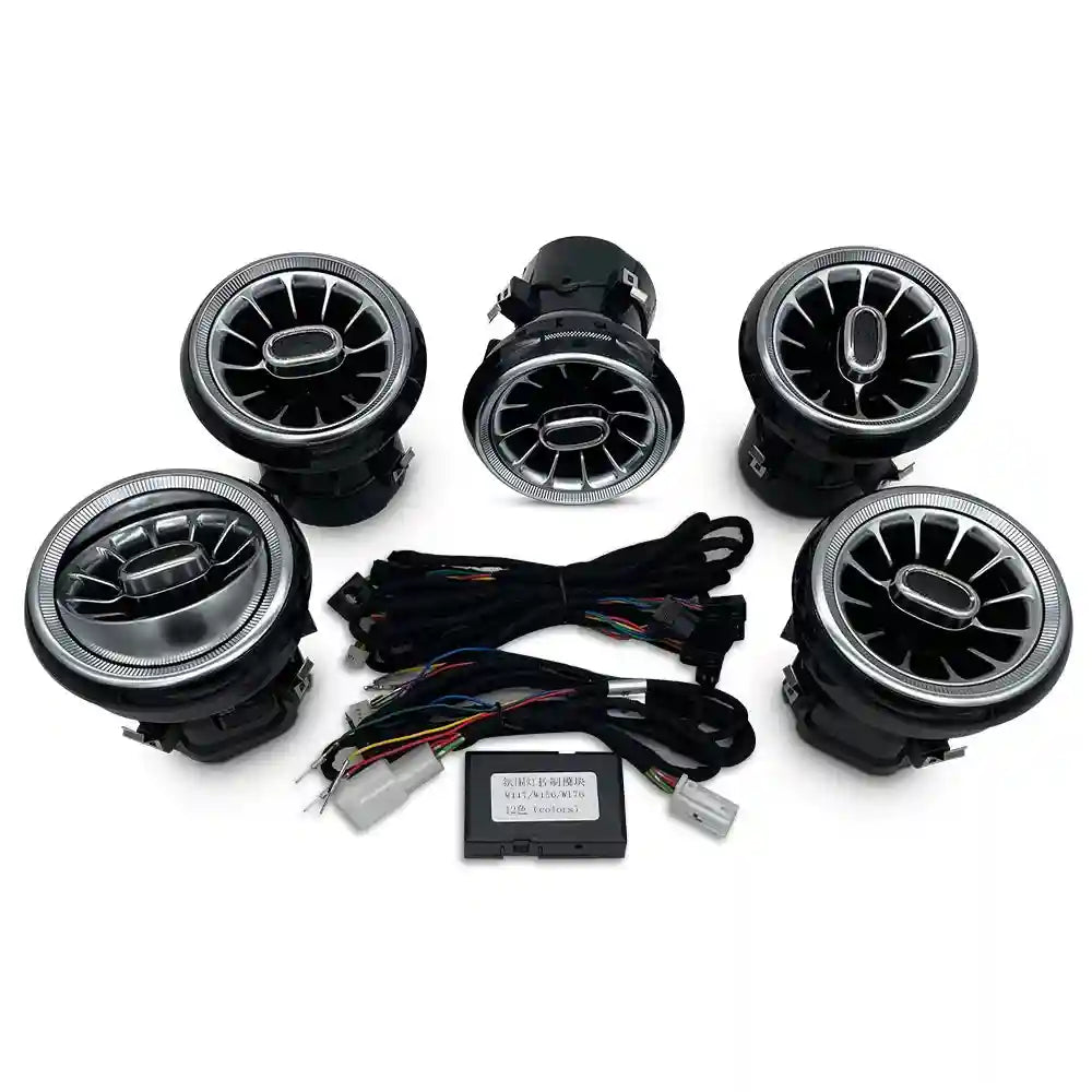 Mercedes-Benz LED Ambient Air Vent Kit - 12/256 Color RGB Interior Upgrade 12 Colour Vent CN Tidesmit