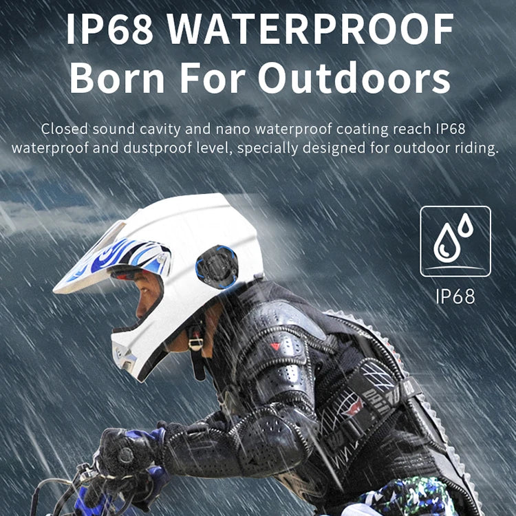 Wireless Blue Tooth Waterproof Bicycle Bike Motorbike Helmet Earphones Headphone Motorcycle Helmet Headset Tidesmit