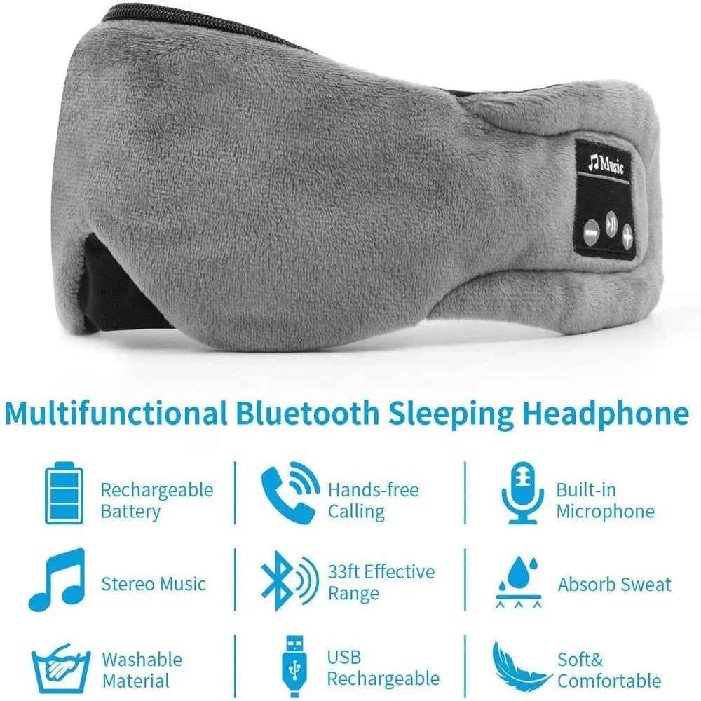 Bluetooth Sleep Headphones with Built-in Speakers and Mic, Bluetooth Eye Mask with Headphones for Sleep Travel Meditation My Store