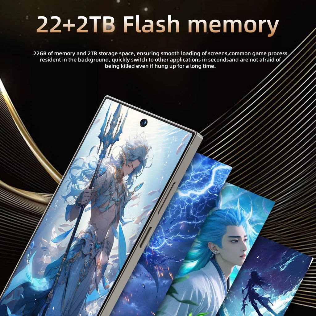 New S25 Ultra 22GB+2TB Smartphones 5G Dual SIM Cellphone Mobile Phone Big Screen Global 5G Android 15 S25 Ultra Smartphone - Tidesmit