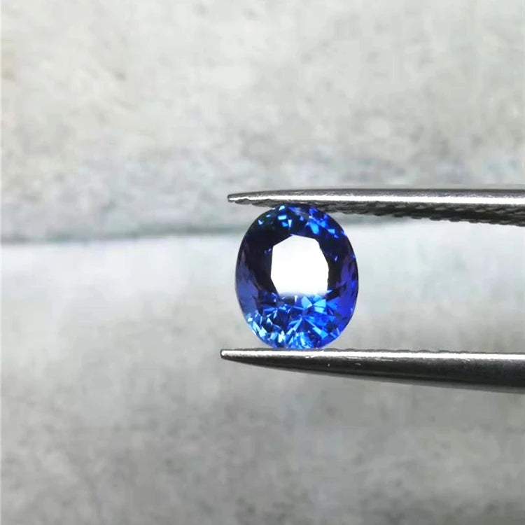Jewelry Factory Wholesale Rare Gemstones 1.28ct Sri Lanka Natural Unheated Blue Sapphire Loose Stone