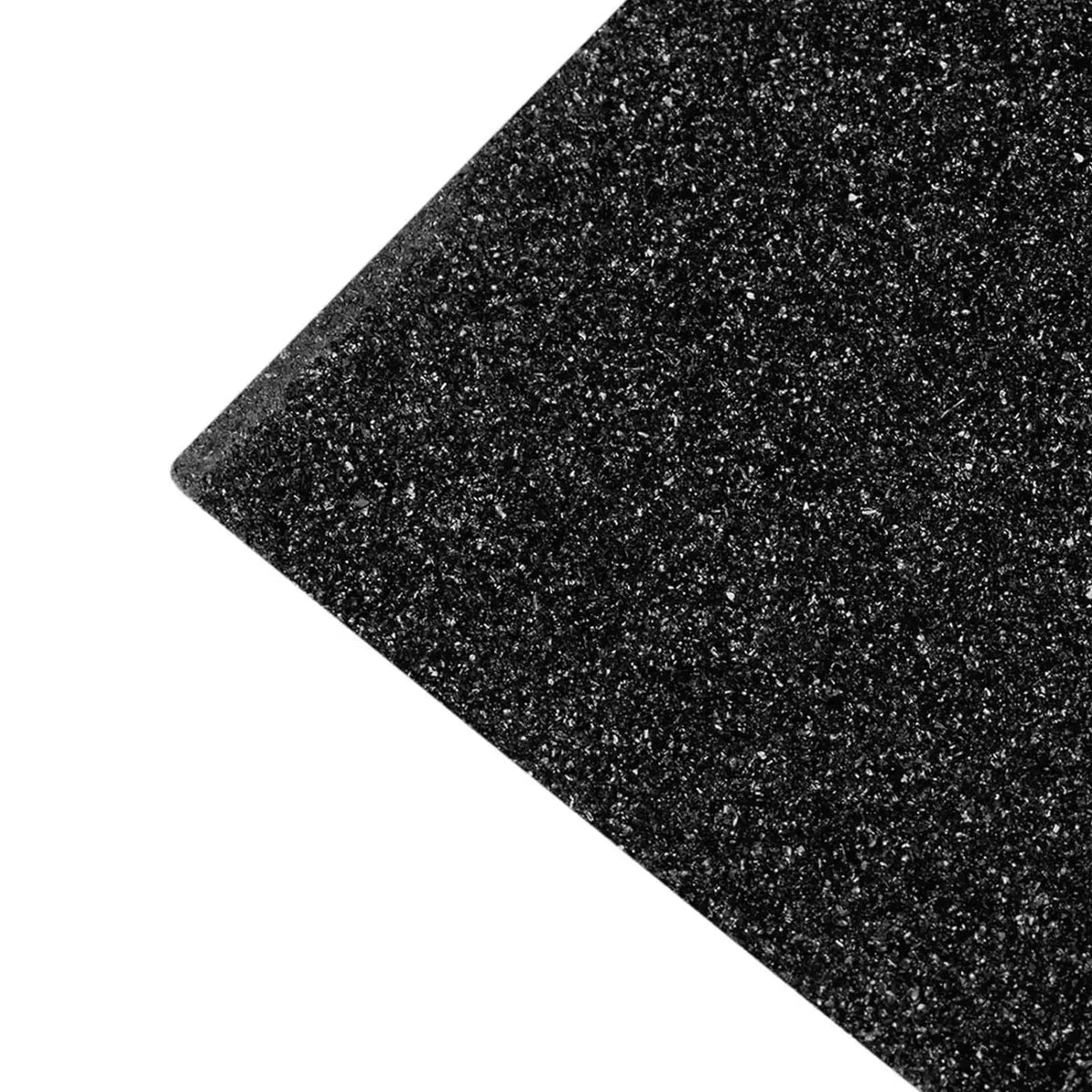 Close-up of black anti-slip tape texture with fine grit pattern