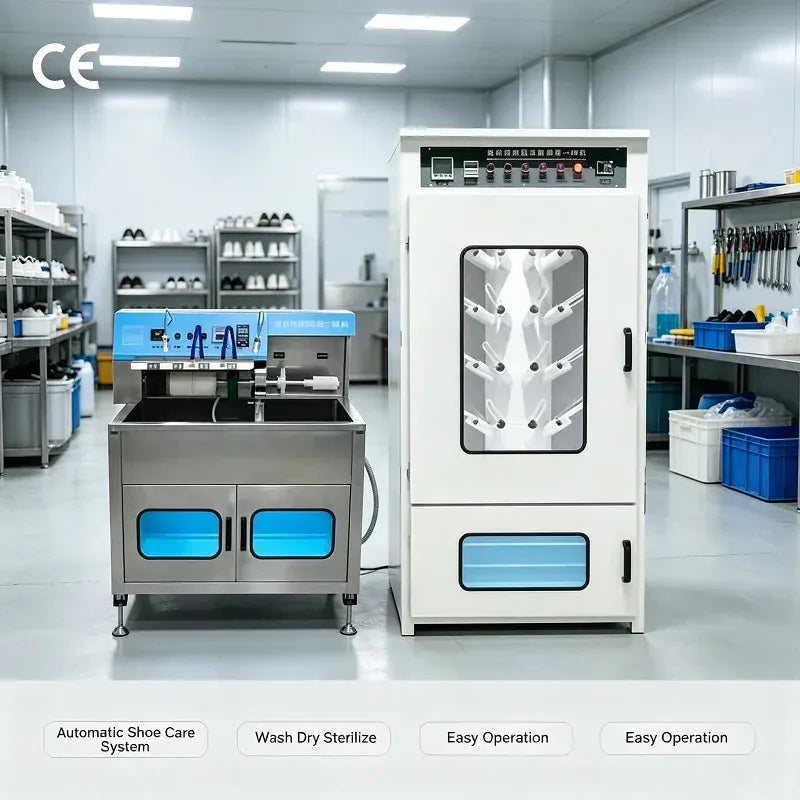 Commercial Shoe Washer and Dryer Machine with Custom Support