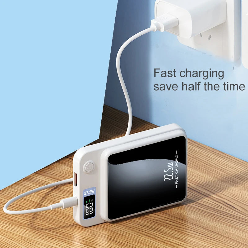 Power bank charger-Factory Private Model 15W Wireless Powerbank 10000mAh PD22.5W Fast Charging Ultra-thin Portable Power Bank for Mobile Phone Tidesmit