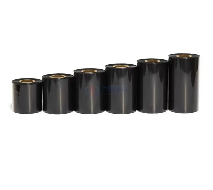 Black heat-transfer ribbon roll set with multiple wound cores