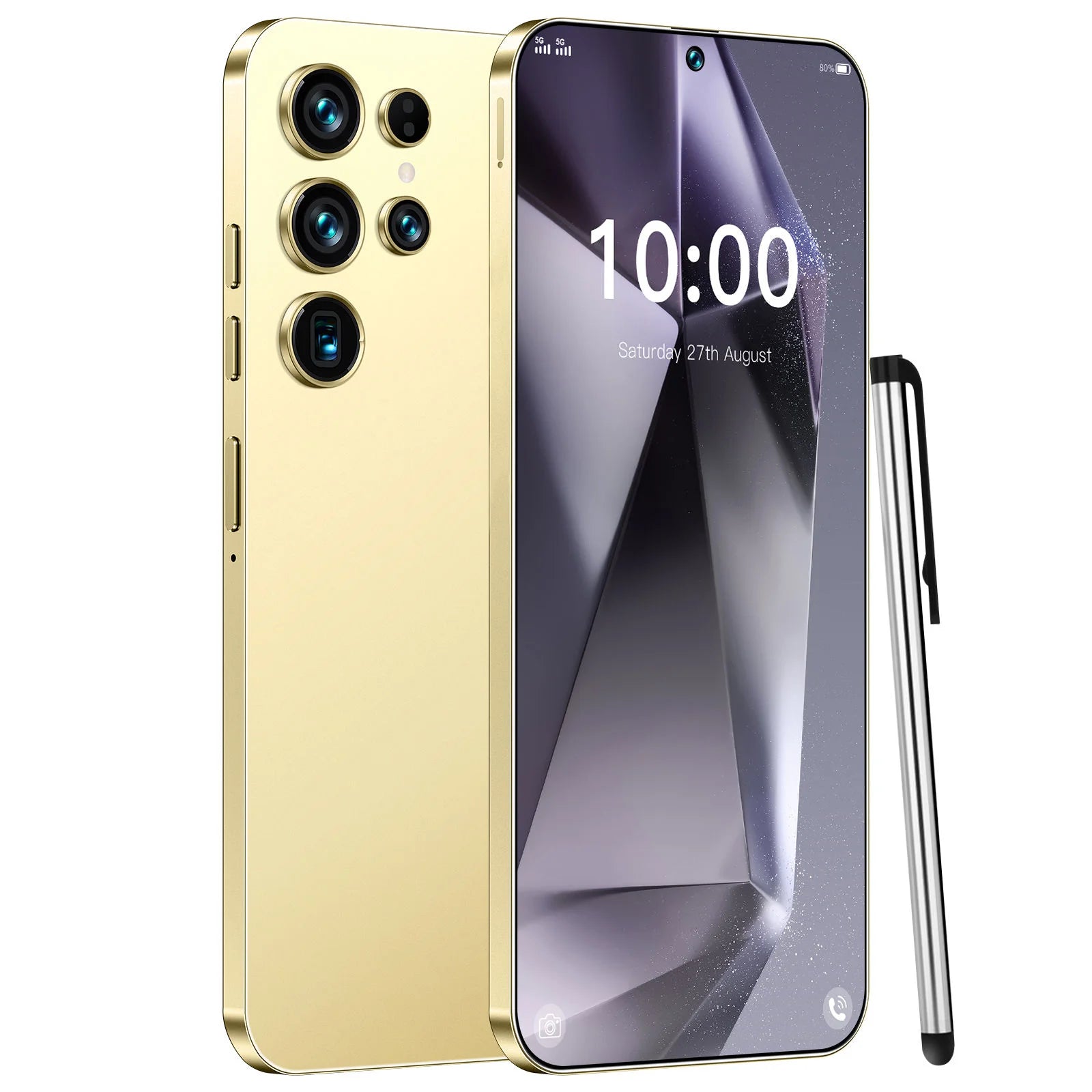 Close-up of Tidesmit 2025 smartphone showing tactile side buttons, charging port, and premium matte finish.