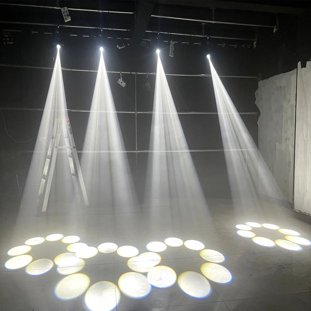 2PCS Mini LED Moving Head Light 120W Beam Spot 8 Rotating Prisms DJ DMX Bar Strobe Stage Effect