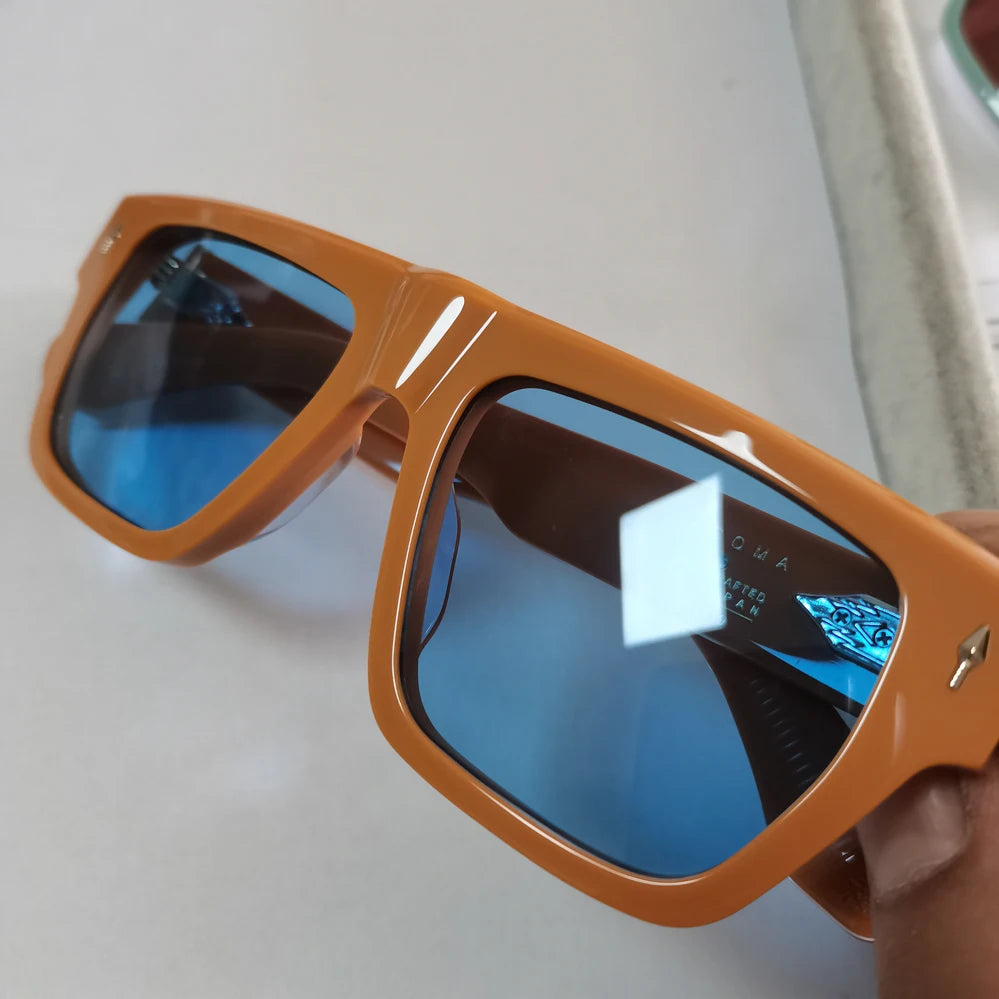 JMM Brand Trendy Fashion Sunglasses UV400 Frame Lunettes De Soleil De Luxe Marque High Quality Acetate Sun Glasses Acoma