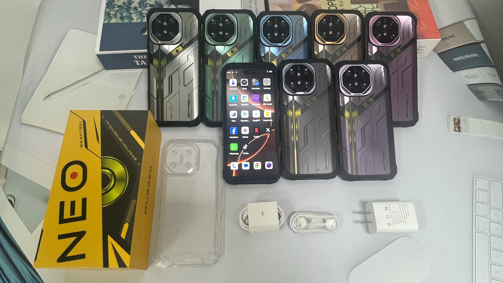 Close-up of Tidesmit X27 Ultra Android smartphone showing sleek chassis, charging port, and side buttons in deep grey.