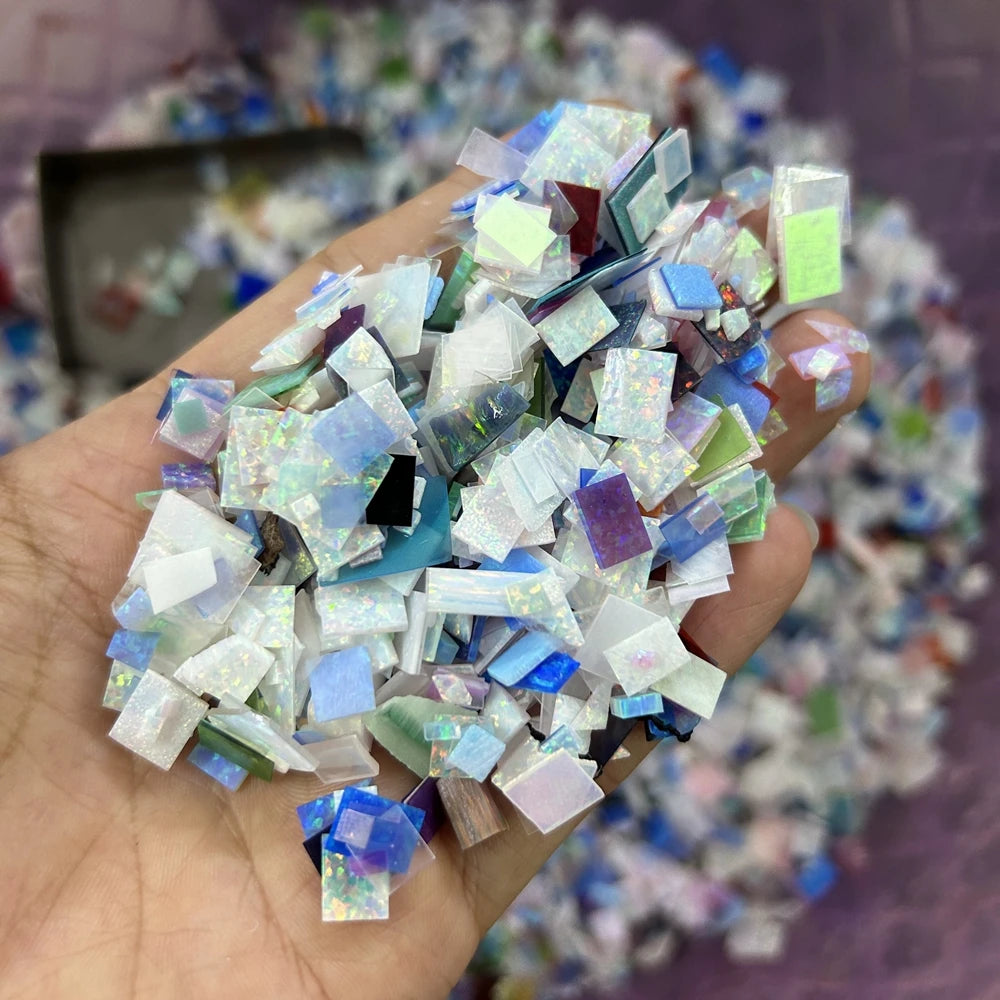 Lab Grown Gemstone Fire Opal Scraps Leftover Material Raw Opal Rough