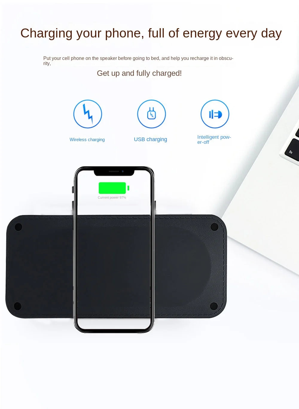 Power bank charger-2025 Creative Mobile Phone Holder with Power Bank and Speaker Tidesmit