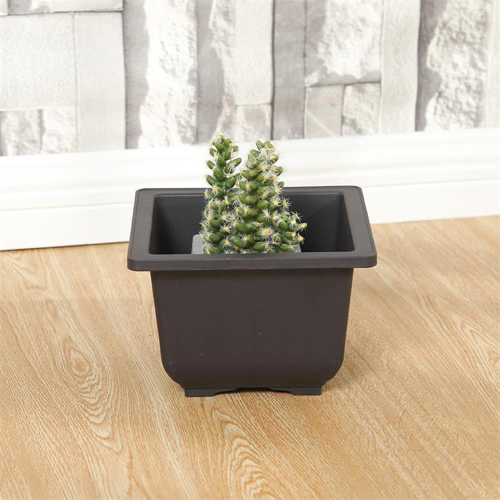 1PC 5size Plastic Flower Pot Plant Bowl Bonsai Succulent Basin Nursery Succulent Pot Home & Garden Supplies