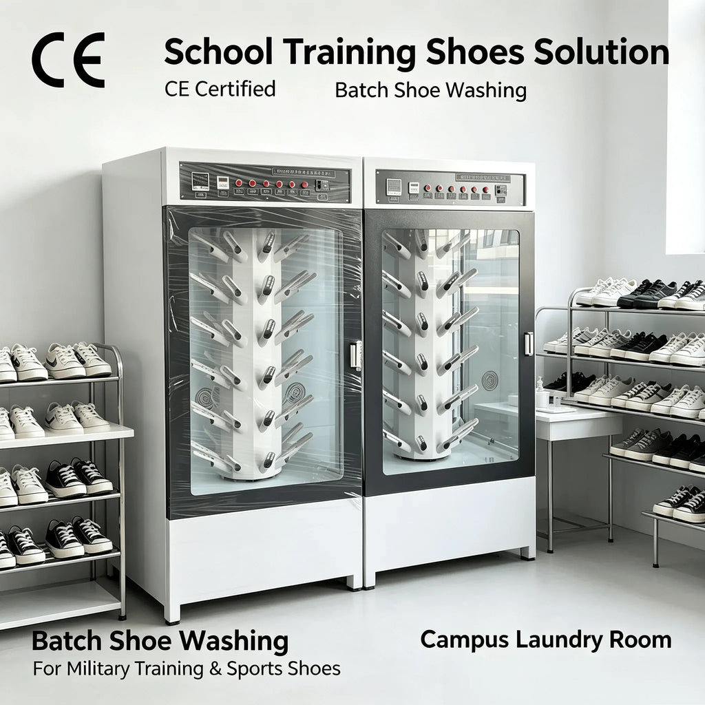 Commercial Shoe Washing Machine with Stainless Steel Construction