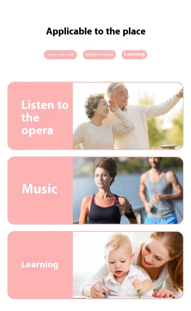 Bluetooth Speaker -M-39 Portable for Bluetooth Card Speaker with Flashlight Function Wholesale Radio for Seniors Singing Opera Storytelling
