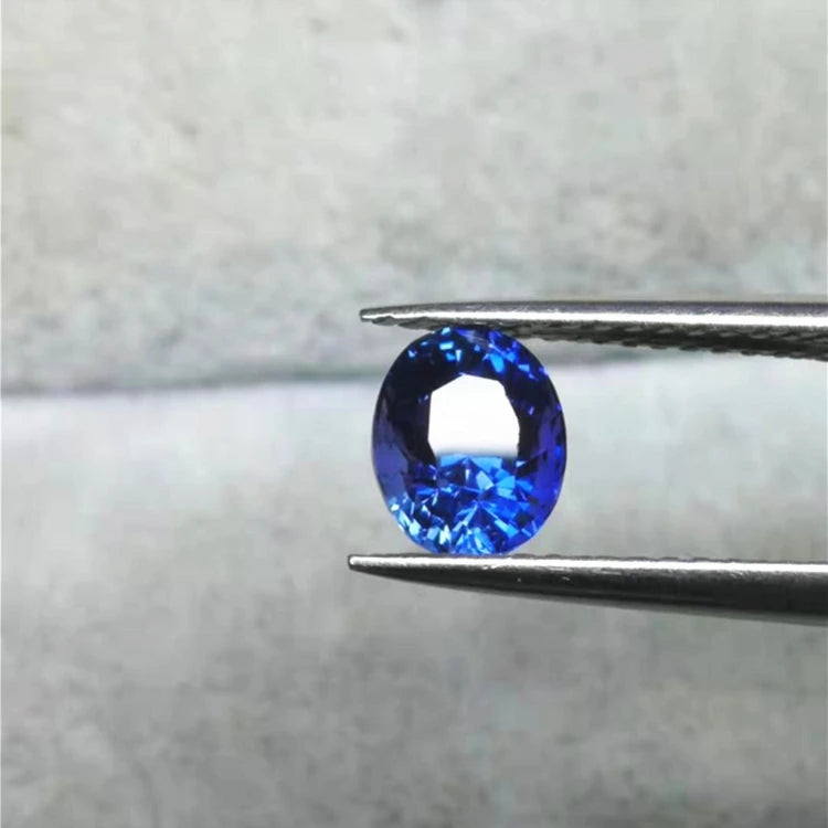 Jewelry Factory Wholesale Rare Gemstones 1.28ct Sri Lanka Natural Unheated Blue Sapphire Loose Stone