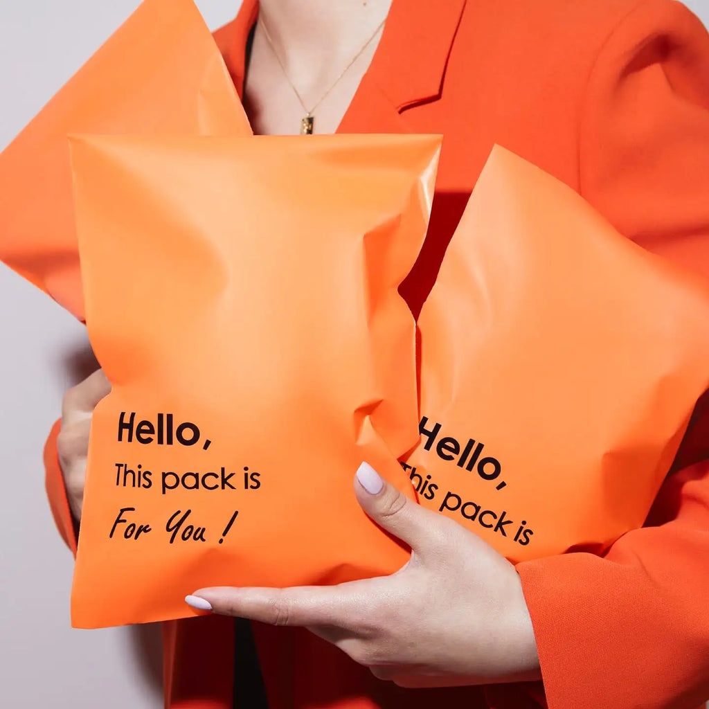 100% Biodegradable Corn Starch Mailers Post Envelopes Compostable Plastic Pink Shipping Mail Bag Packaging Poly Mailers