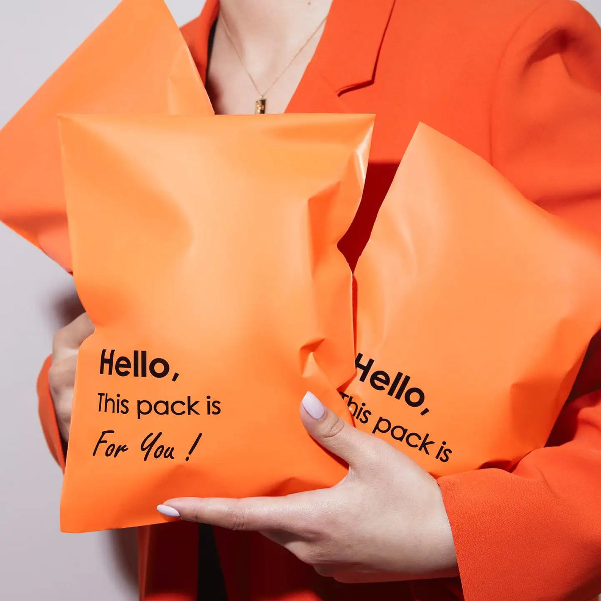 100% Biodegradable Corn Starch Mailers Post Envelopes Compostable Plastic Pink Shipping Mail Bag Packaging Poly Mailers