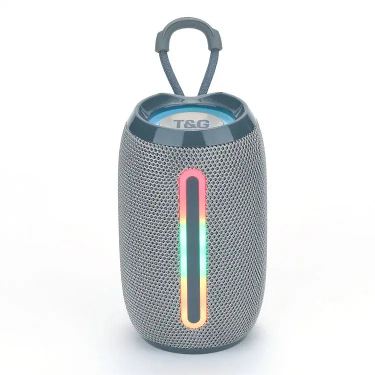 Bluetooth Speaker -Green-Lyca Small Portable Wireless for Bluetooth Desktop Subwoofer Active Desktop Speaker RGB LED Cylindrical Design Gift