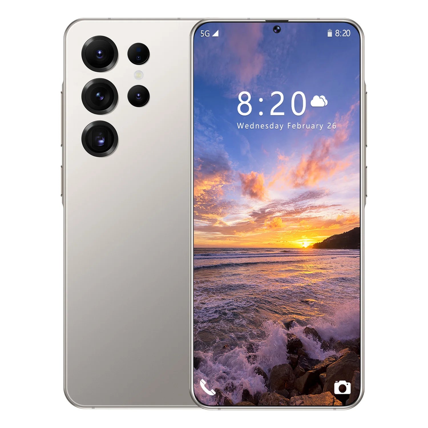 Smart Phone 2025 Cellphone S25 Ultra 7inch Unlocked Dual Card 5G Phones Android 14.0 Mobile Phones - Tidesmit