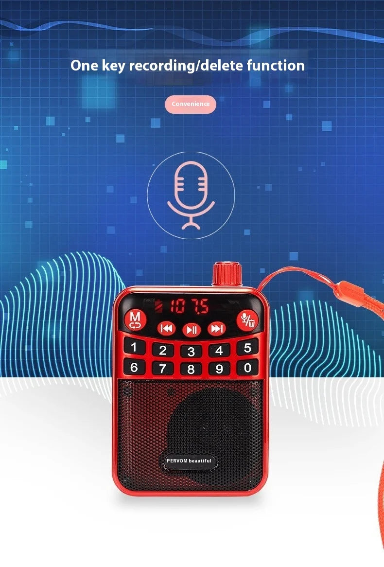 Bluetooth Speaker -M-39 Portable for Bluetooth Card Speaker with Flashlight Function Wholesale Radio for Seniors Singing Opera Storytelling