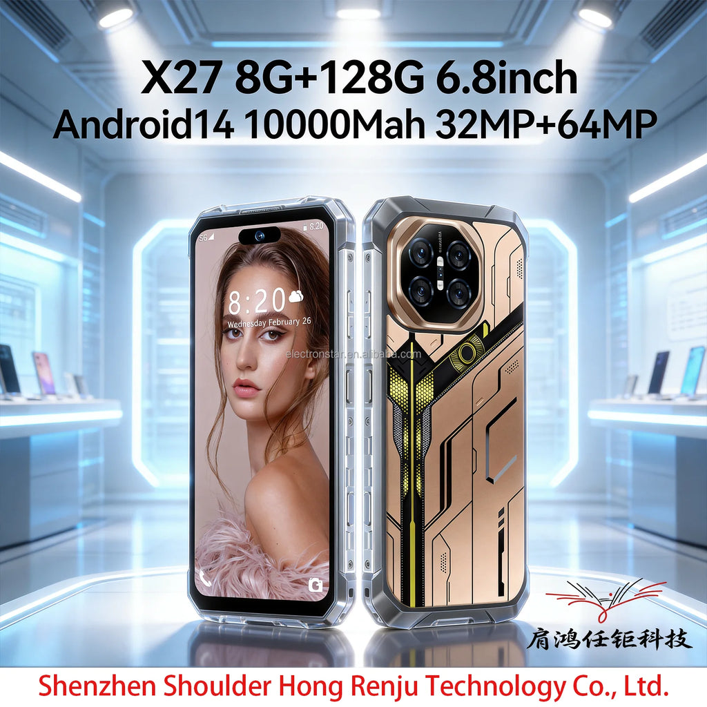 Tidesmit X27 Ultra 5G smartphone with 6.8 inch display and fast processor in sleek modern design