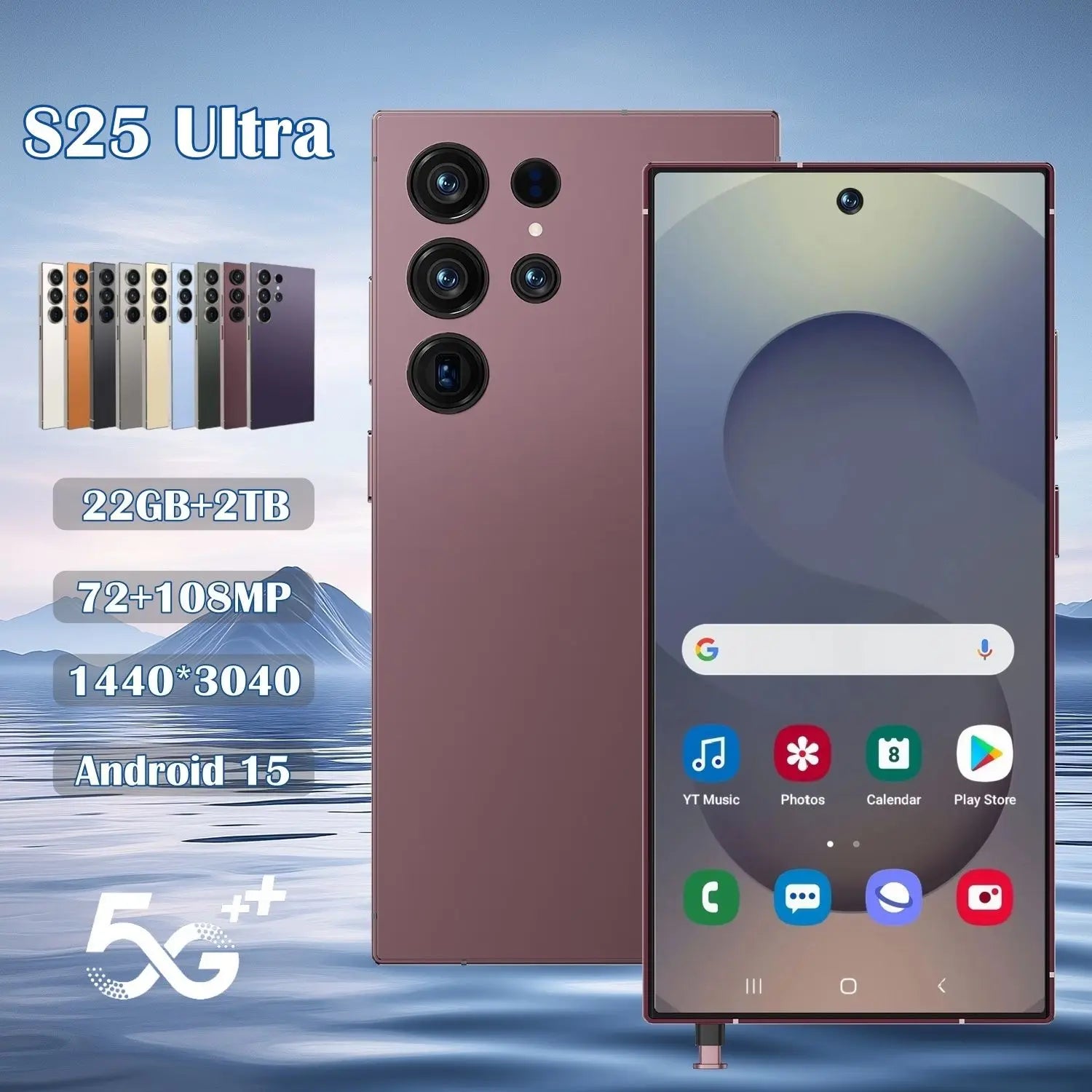 New S25 Ultra 22GB+2TB Smartphone Global 5G Android 15 Mobile Phones Wholesale 6.9 Inch Gaming S25 ultra Cellphones - Tidesmit