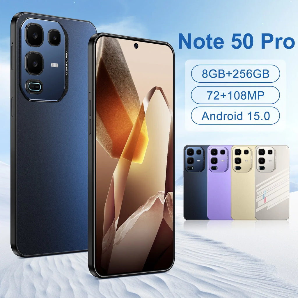 Note 50 Pro 5G Smartphone 16GB RAM 1TB Storage - Dual SIM Unlocked Tidesmit