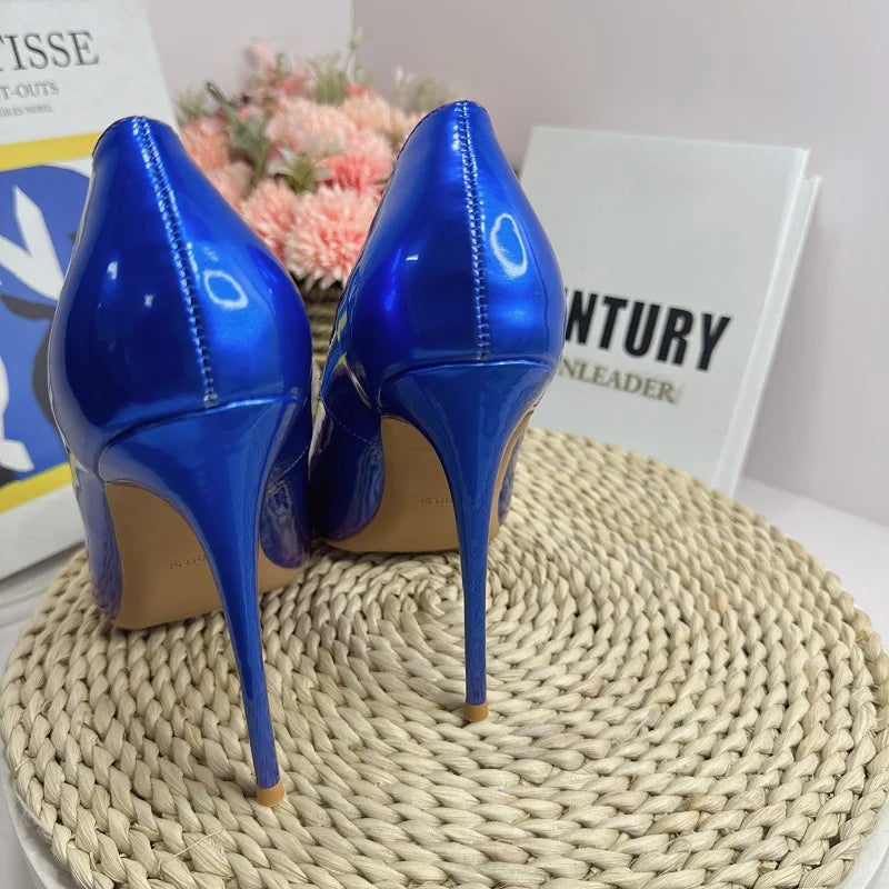 Red Black Gradient Women Pointed Toe Shoes 8CM 10CM 12CM Size 34-46 Elegant Stiletto Pumps for Formal Dress Sexy High Heels