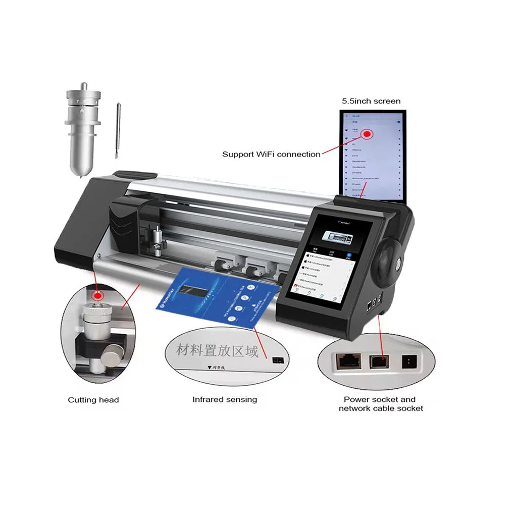 Hoenter Auto Frost Hydrogel TPU Screen Protectors Self-Repairs Mobile Phone Protective Film Hydrogel TPU Self-Repair Cutting Tidesmit