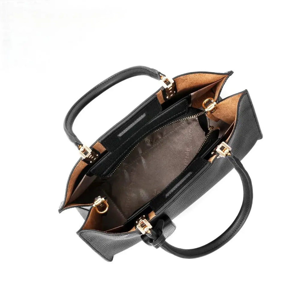 JACK CAPTAI Luxury Genuine Leather Waterproof Zipper Women's Casual Tote Solid Pattern Polyester Lining Trending Designer