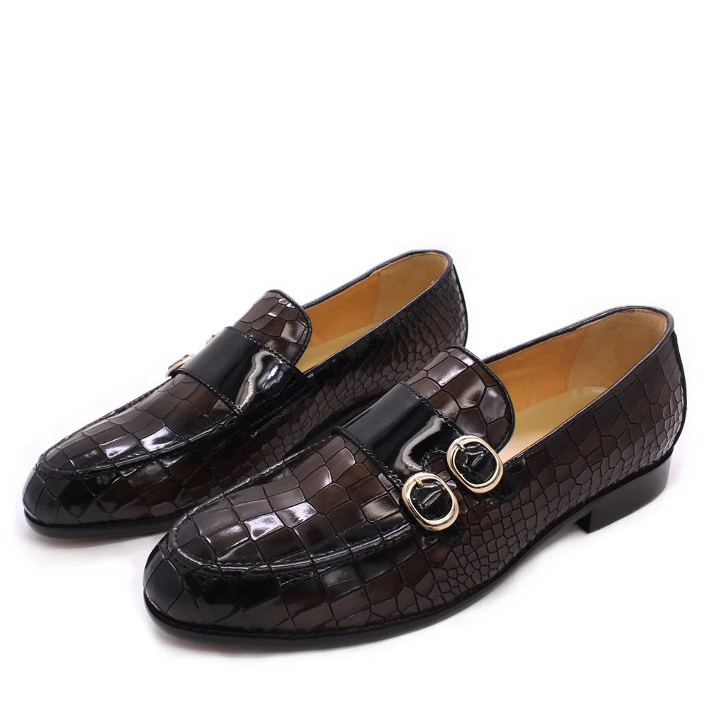 Dropshipping Classic British Men's Dress Shoes Genuine Leather Office Loafers Height Increasing Big Size Fashionable Formal