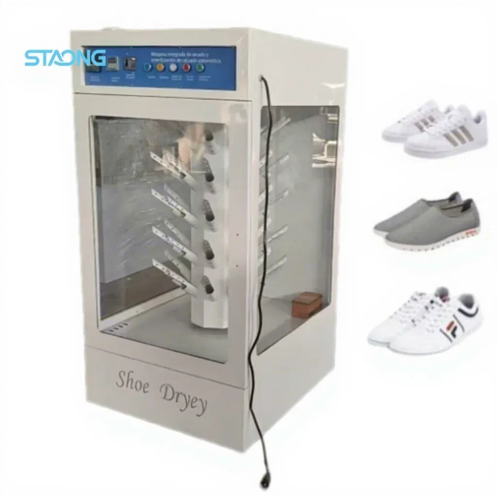 Commercial Automatic Shoe Washing Machine and Dryer with Alkaline Cleaning