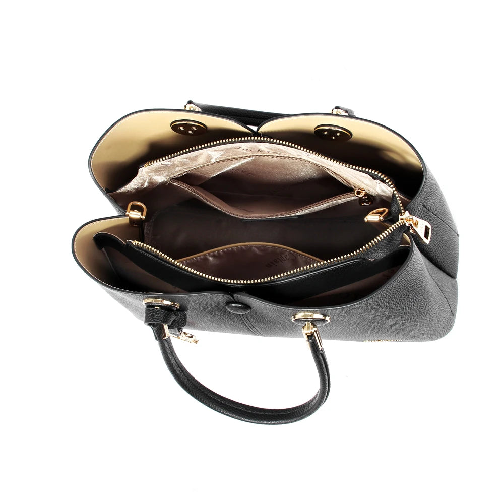 2025 Elegant Waterproof PU Leather Handbag for Women Large-capacity Luxurious Design Shoulder/Cross-body Bag Lightweight Durable