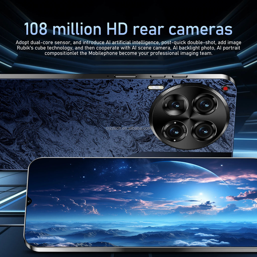 TECHNO NEW Original Camon 30 Pro Folding Mobile Phone James Business Dual-screen 108MP 5G Smartphone  865 Red Cowhide 12+512g - Tidesmit