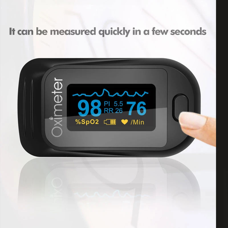 Family Health Care Pulse Oximeter SPO2 Oled Medical Portable Blood Oxygen With Respiratory Rate Finger Oximetro De Dedo de pulso
