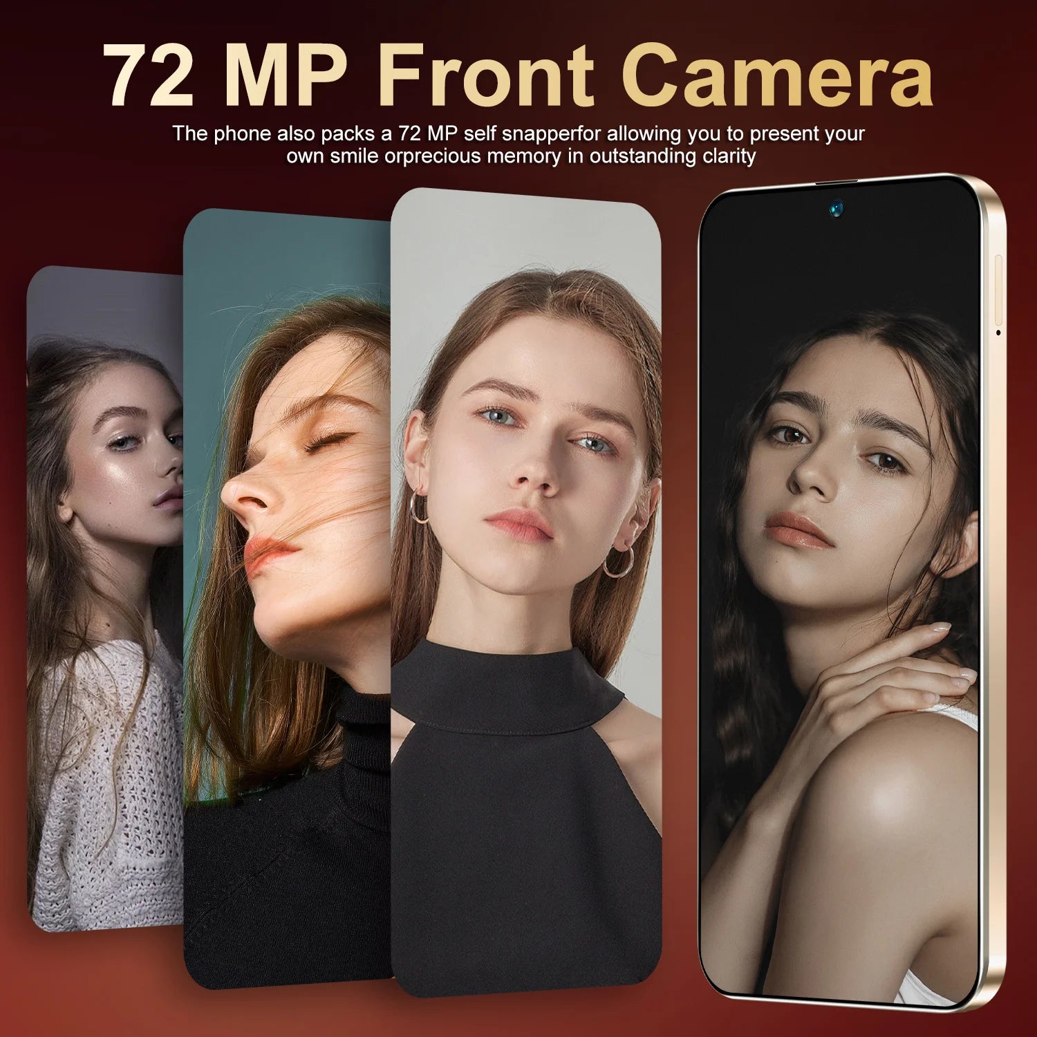 Factory 5G Android 14 smartphone with 7.3 inch 2K screen 16GB RAM 1TB storage and 8000mAh battery view