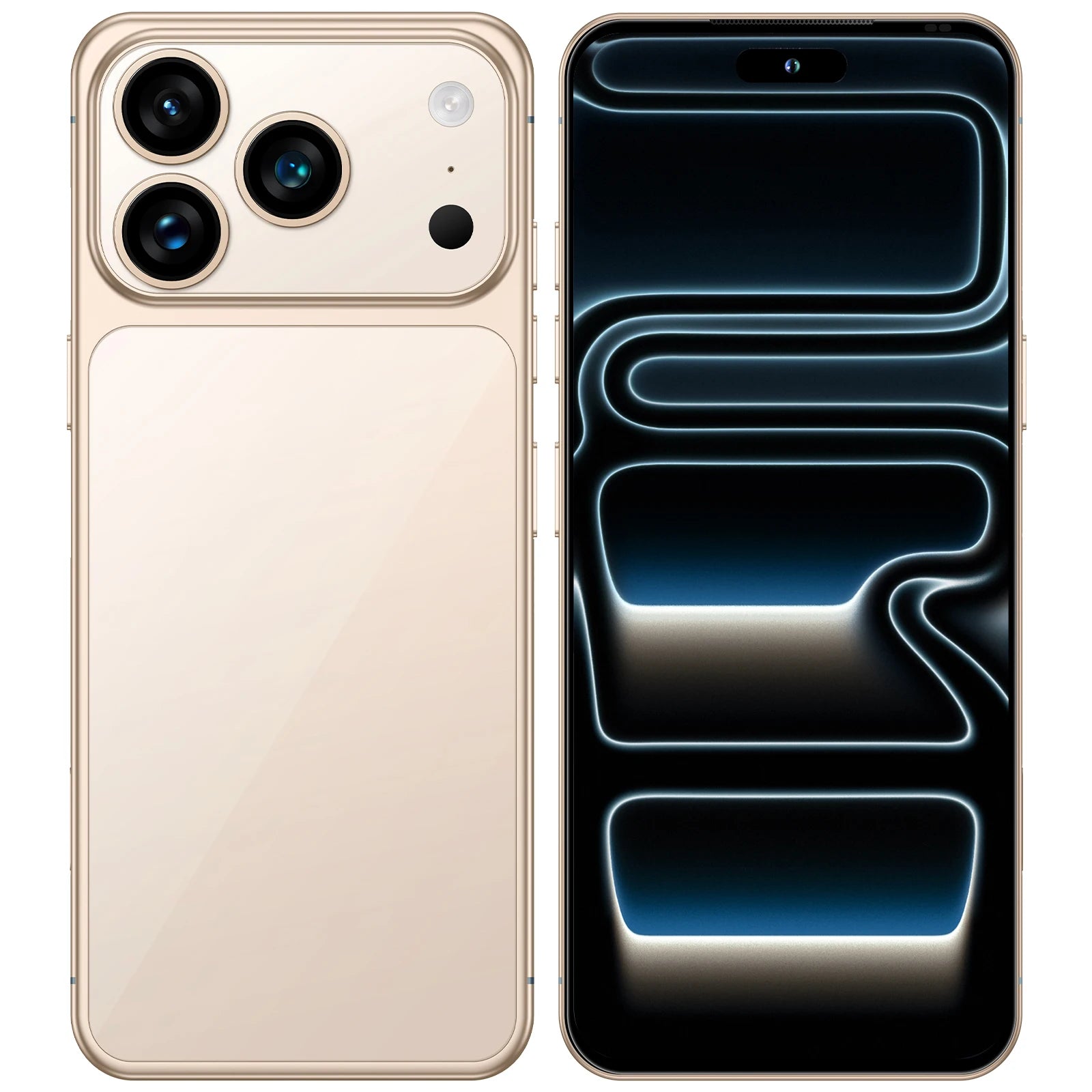 5G Smartphone 7.3 Inch AMOLED 1TB 16GB RAM Unlocked - Tidesmit Gold 16g 1TB Tidesmit
