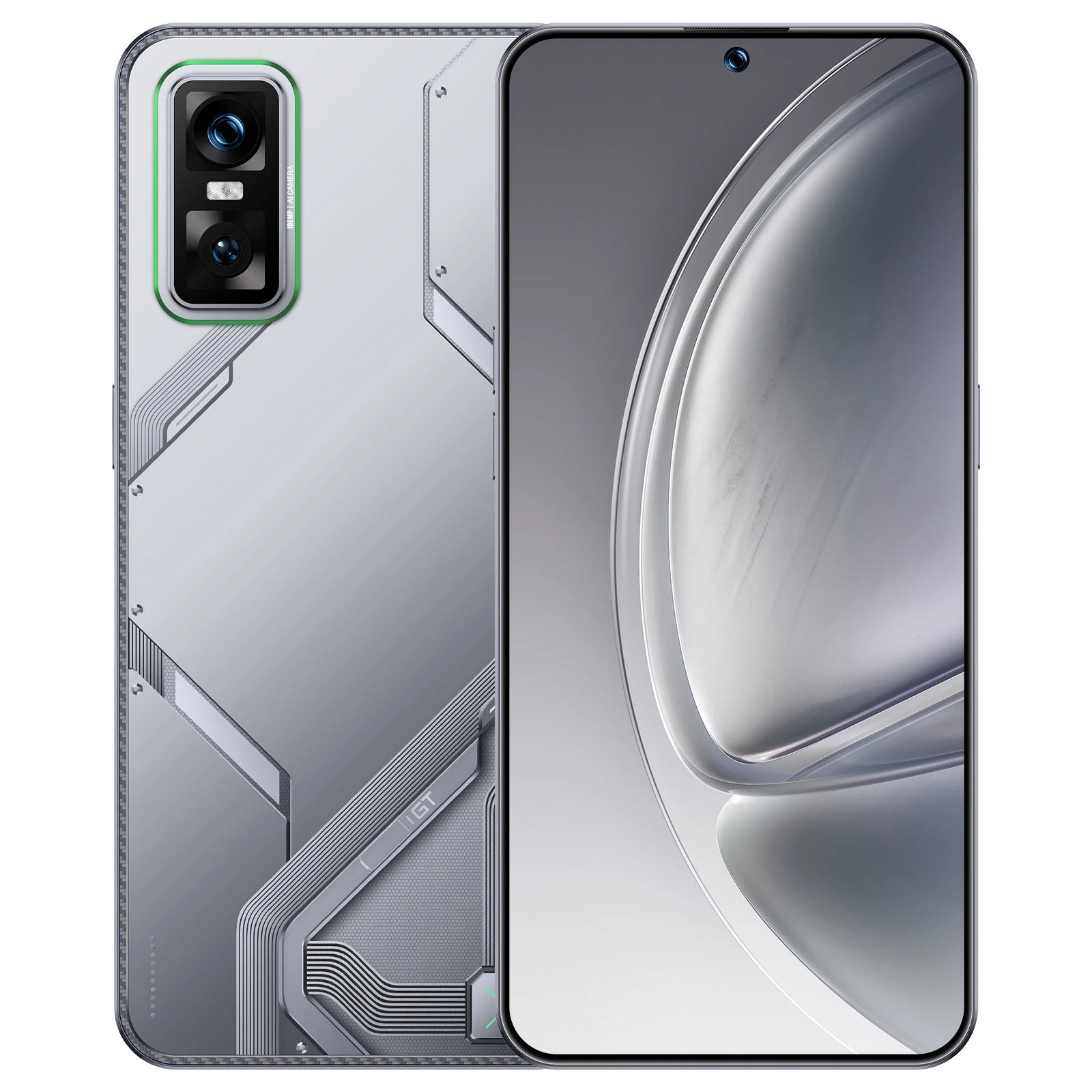 Tidesmit 5G Smartphone, 7.3 Inch AMOLED, 16GB RAM, 1TB Storage - Silver Gray 16g 1TB Tidesmit